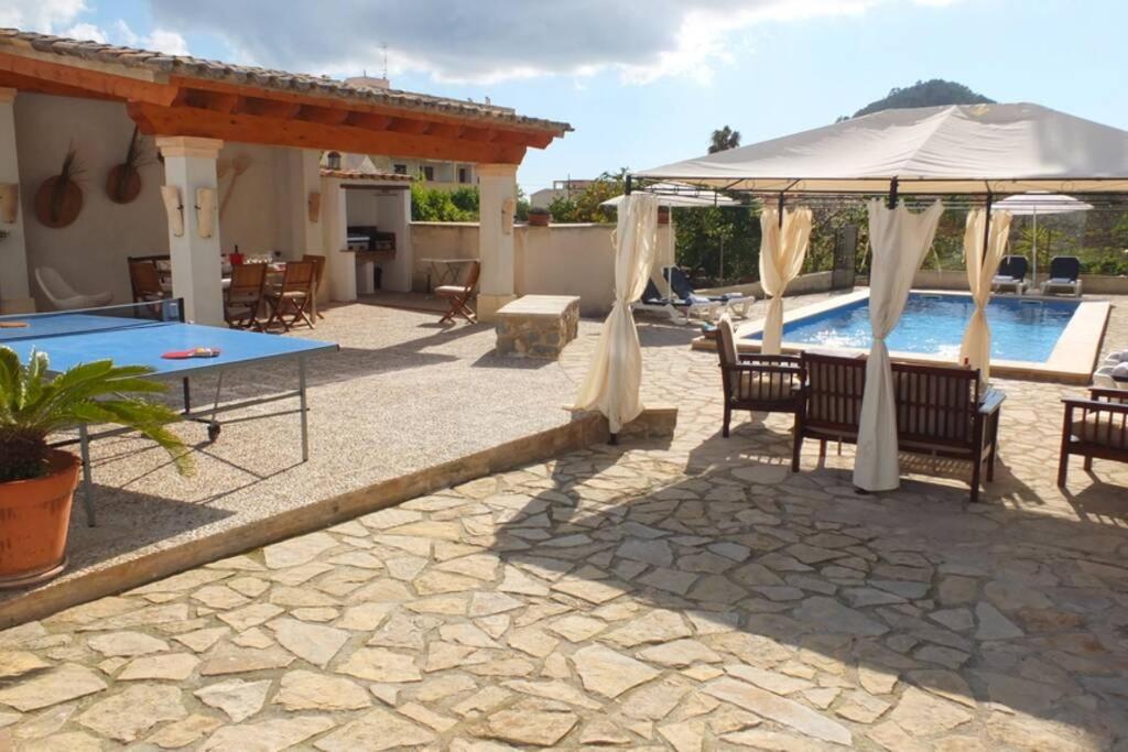 Villa Maria, bonita casa con jardín y piscina privada en Andratx  Exterior foto