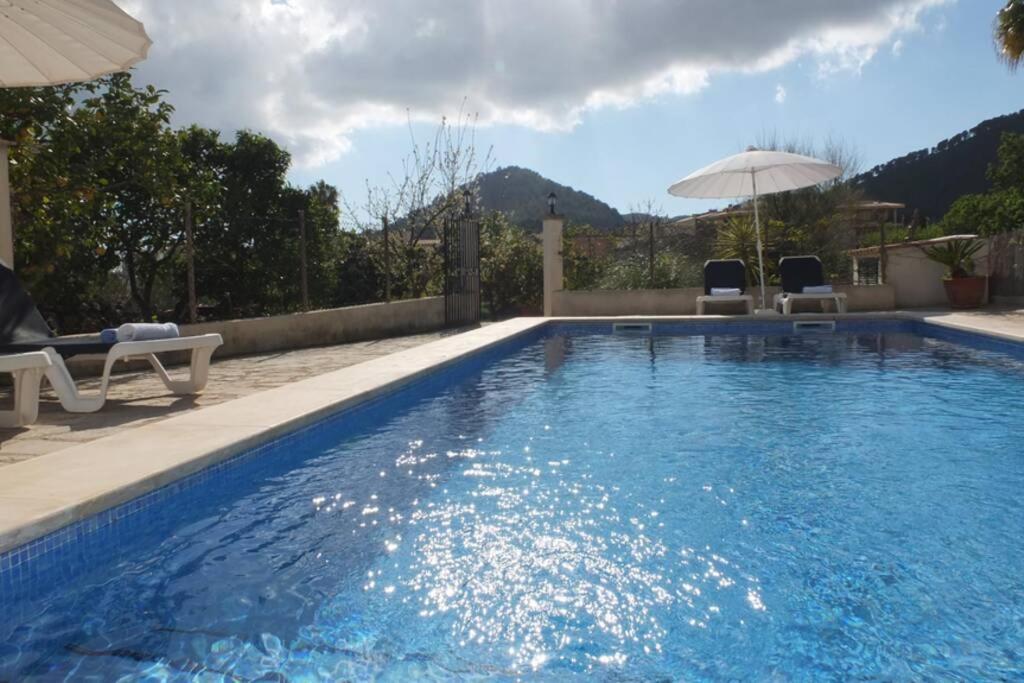 Villa Maria, bonita casa con jardín y piscina privada en Andratx  Exterior foto
